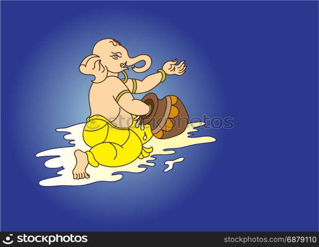 Ganesha The Lord Of Wisdom Vector Art