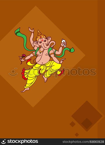 Ganesha The Lord Of Wisdom Vector Illustration