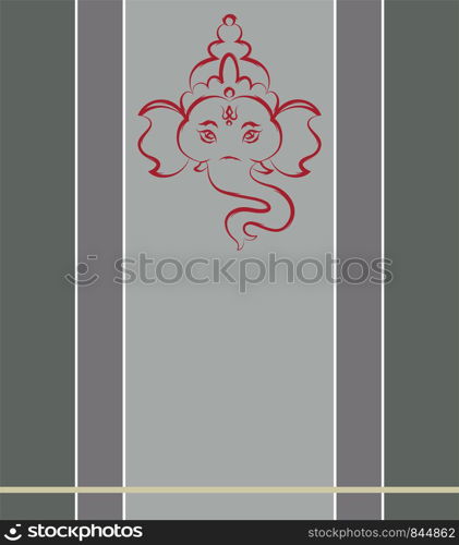 Ganesha The Lord Of Wisdom Vector Illustration