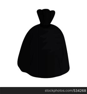 Garbage bag icon in isometric 3d style on a white background. Garbage bag icon, isometric 3d style