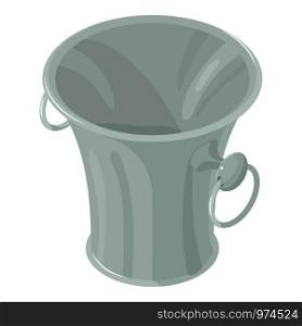 Garbage bucket icon. Isometric illustration of garbage bucket vector icon for web. Garbage bucket icon, isometric style