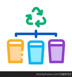 garbage distribution icon vector. garbage distribution sign. color symbol illustration. garbage distribution icon vector outline illustration