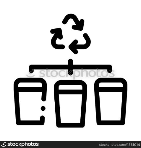 garbage distribution icon vector. garbage distribution sign. isolated contour symbol illustration. garbage distribution icon vector outline illustration