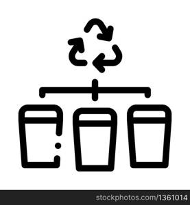 garbage distribution icon vector. garbage distribution sign. isolated contour symbol illustration. garbage distribution icon vector outline illustration