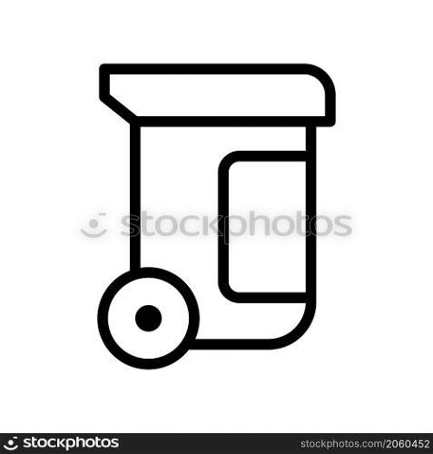 garbage icon vector line style