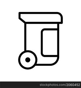 garbage icon vector line style