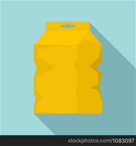 Garbage package icon. Flat illustration of garbage package vector icon for web design. Garbage package icon, flat style
