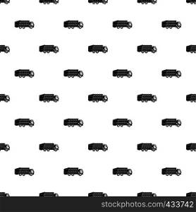 Garbage truck pattern seamless in simple style vector illustration. Garbage truck pattern vector