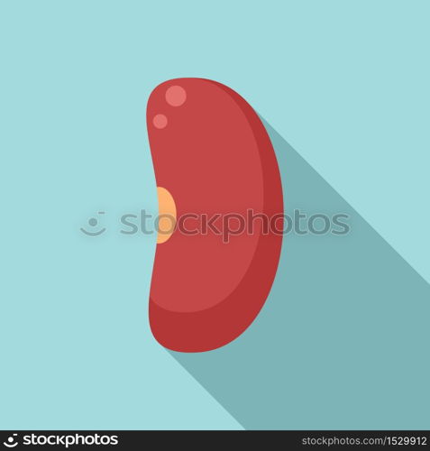 Garbanzo kidney bean icon. Flat illustration of garbanzo kidney bean vector icon for web design. Garbanzo kidney bean icon, flat style