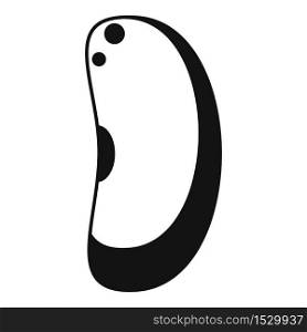 Garbanzo kidney bean icon. Simple illustration of garbanzo kidney bean vector icon for web design isolated on white background. Garbanzo kidney bean icon, simple style