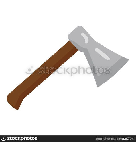 Garden axe icon cartoon vector. Farm equipment. Work spring. Garden axe icon cartoon vector. Farm equipment