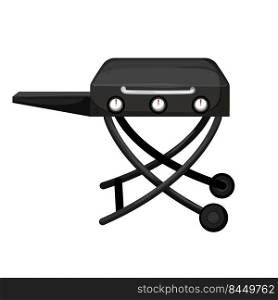 garden barbecue grill cartoon. garden barbecue grill sign. isolated symbol vector illustration. garden barbecue grill cartoon vector illustration