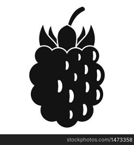 Garden blackberry icon. Simple illustration of garden blackberry vector icon for web design isolated on white background. Garden blackberry icon, simple style