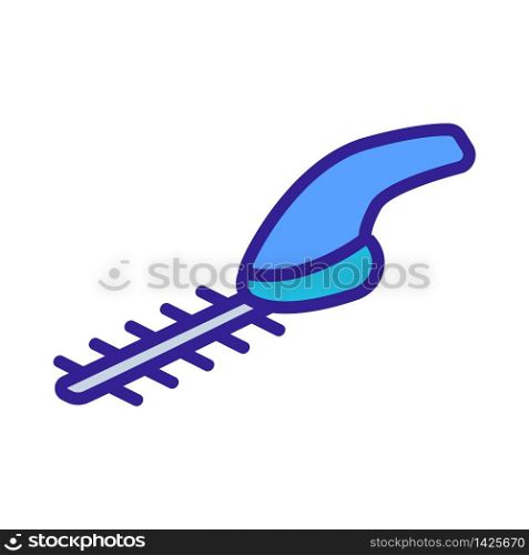 garden brush cutter icon vector. garden brush cutter sign. color symbol illustration. garden brush cutter icon vector outline illustration