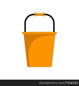 Garden bucket icon. Flat illustration of garden bucket vector icon for web design. Garden bucket icon, flat style