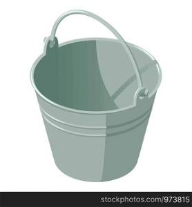 Garden bucket icon. Isometric illustration of garden bucket vector icon for web. Garden bucket icon, isometric style
