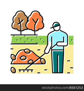 garden clearance color icon vector. garden clearance sign. isolated symbol illustration. garden clearance color icon vector illustration