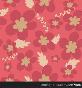 Garden flower, plants ,botanical ,seamless pattern vector design for fashion,fabric,wallpaper and all prints on green mint background color. Cute pattern in small flower. Small colorful flowers. Garden flower, plants ,botanical ,seamless pattern vector design for fashion,fabric,wallpaper and all prints on green mint background color. Cute pattern in small flower. Small colorful flowers.