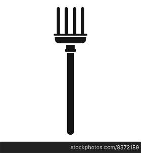 Garden fork icon simple vector. Organic field. Vegetable food. Garden fork icon simple vector. Organic field