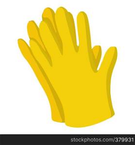 Garden gloves icon. Cartoon illustration of garden gloves vector icon for web design. Garden gloves icon, cartoon style