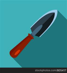 Garden hand shovel icon. Flat illustration of garden hand shovel vector icon for web design. Garden hand shovel icon, flat style