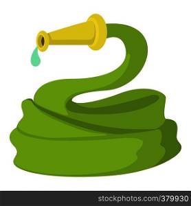 Garden hose icon. Cartoon illustration of garden hose vector icon for web design. Garden hose icon, cartoon style