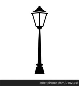 Garden lamp icon vector on trendy design