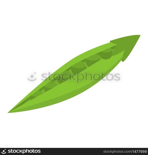 Garden peas icon. Isometric of garden peas vector icon for web design isolated on white background. Garden peas icon, isometric style