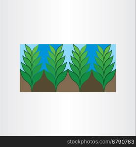 garden plant vector icon background design