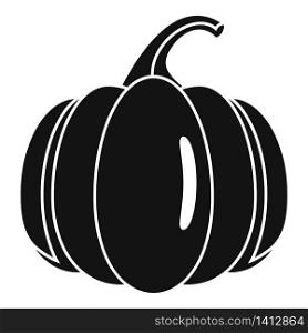 Garden pumpkin icon. Simple illustration of garden pumpkin vector icon for web design isolated on white background. Garden pumpkin icon, simple style