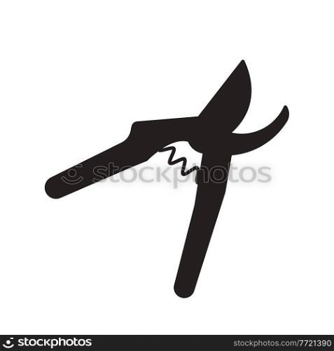 garden shears icon for bushes and trees. Vector Illusatrtion. garden shears icon for bushes and trees. Vector Illusatrtion. EPS10