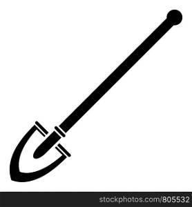 Garden shovel icon. Simple illustration of garden shovel vector icon for web design isolated on white background. Garden shovel icon, simple style