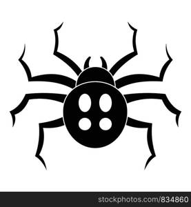 Garden spider icon. Simple illustration of garden spider vector icon for web design isolated on white background. Garden spider icon, simple style