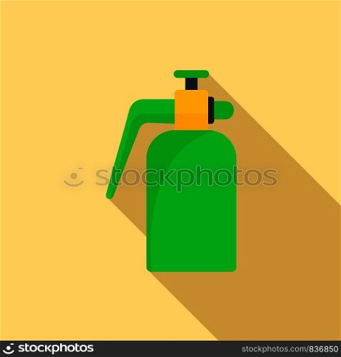 Garden spray bottle icon. Flat illustration of garden spray bottle vector icon for web design. Garden spray bottle icon, flat style