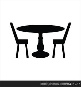 garden table icon vector illustration logo design