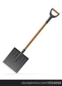 garden tool shovel vector illustration isolated on white background