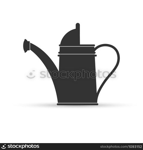 Garden tool. Watering can for watering plants.. Flat design.