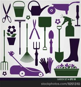Garden tools se. Vector stock illustration. Vector stock illustration