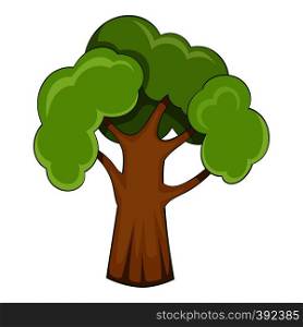 Garden tree icon. Cartoon illustration of garden tree vector icon for web. Garden tree icon, cartoon style