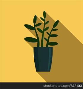 Gardenia plant icon. Flat illustration of gardenia plant vector icon for web design. Gardenia plant icon, flat style