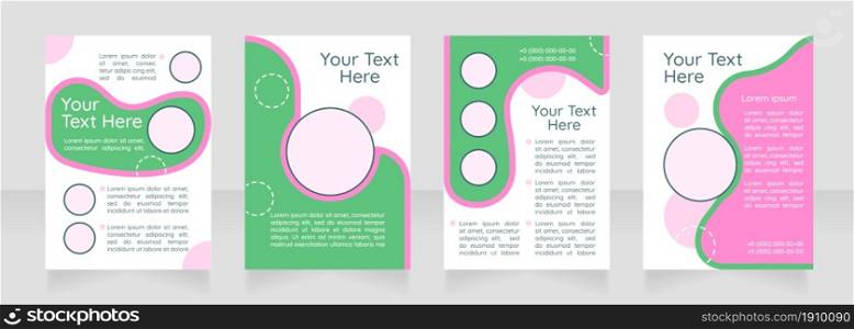 Gardening at home blank brochure layout design. Guide to growing flowers. Vertical poster template set with empty copy space for text. Premade corporate reports collection. Editable flyer paper pages. Gardening at home blank brochure layout design