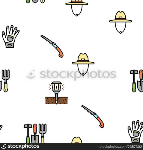 Gardening Equipment Collection Icons Set Vector. Glass And Polycarbonate Greenhouse Construction, Gardening Tool And Instrument Black Contour Illustrations. Gardening Equipment Collection Icons Set Vector