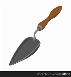 Gardening shovel cartoon icon isolated on a white background. Gardening shovel cartoon icon