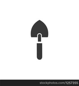 Gardening shovel. Isolated icon. Gardening glyph vector illustration