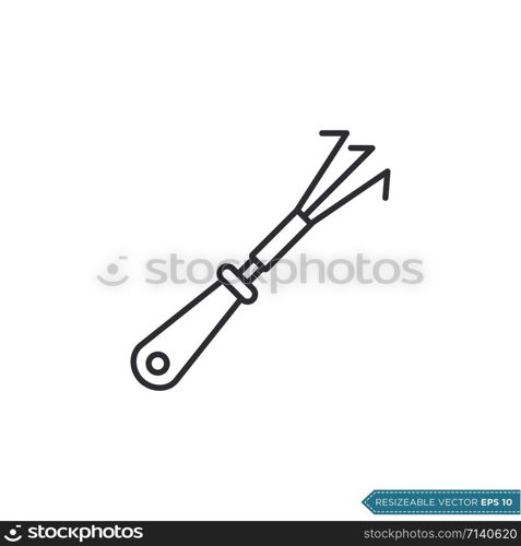 Gardening Tool Icon Vector Template Illustration Design