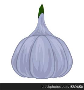 Garlic icon. Cartoon of garlic vector icon for web design isolated on white background. Garlic icon, cartoon style