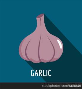 Garlic icon. Flat illustration of garlic vector icon for web. Garlic icon, flat style.