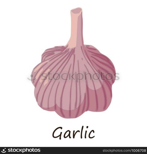 Garlic icon. Isometric of garlic vector icon for web design isolated on white background. Garlic icon, isometric style