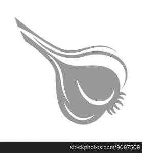 Garlic icon logo design illustration
