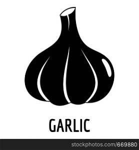 Garlic icon. Simple illustration of garlic vector icon for web. Garlic icon, simple style.